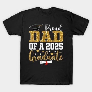 Cute Proud Dad of A 2025 Graduate - Father Lover T-Shirt